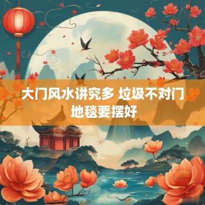 大门风水讲究多 垃圾不对门 地毯要摆好