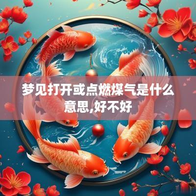 梦见打开或点燃煤气是什么意思,好不好