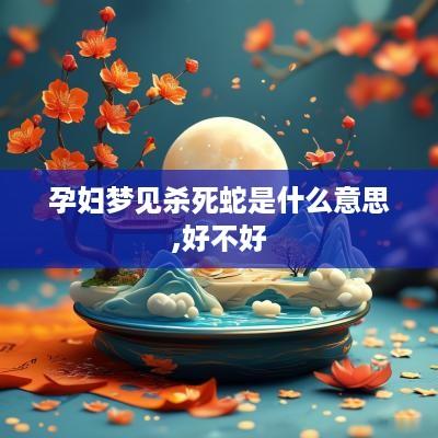 孕妇梦见杀死蛇是什么意思,好不好