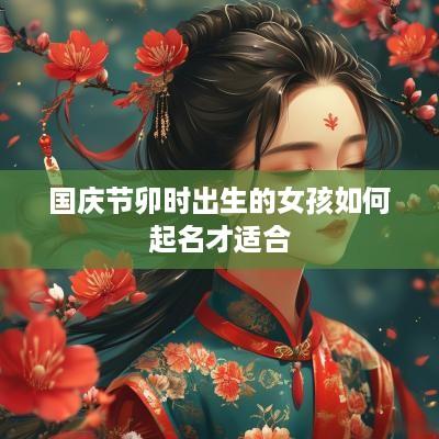 国庆节卯时出生的女孩如何起名才适合