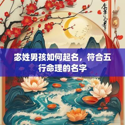 宓姓男孩如何起名，符合五行命理的名字