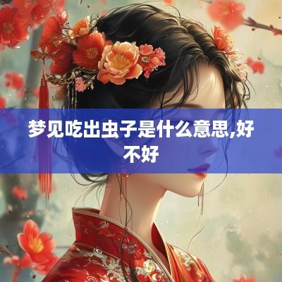 梦见吃出虫子是什么意思,好不好