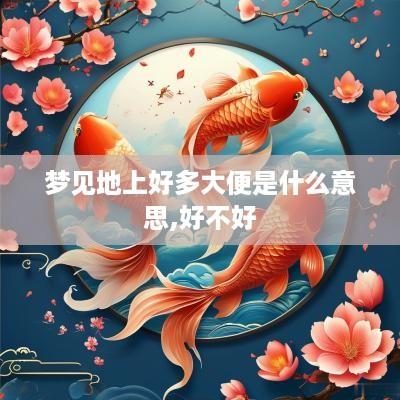 梦见地上好多大便是什么意思,好不好