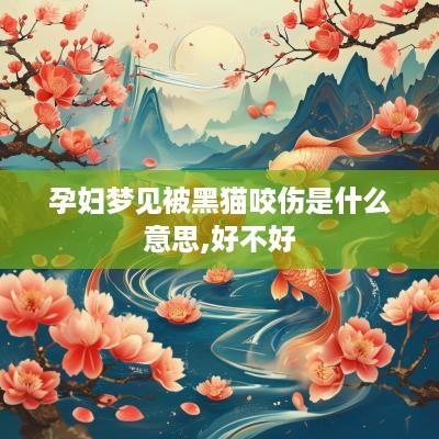 孕妇梦见被黑猫咬伤是什么意思,好不好
