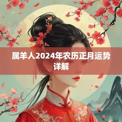 属羊人2025年农历正月运势详解