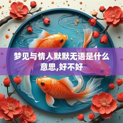 梦见与情人默默无语是什么意思,好不好