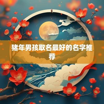 猪年男孩取名最好的名字推荐