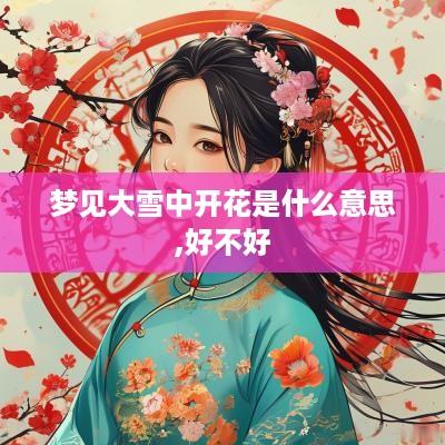 梦见大雪中开花是什么意思,好不好