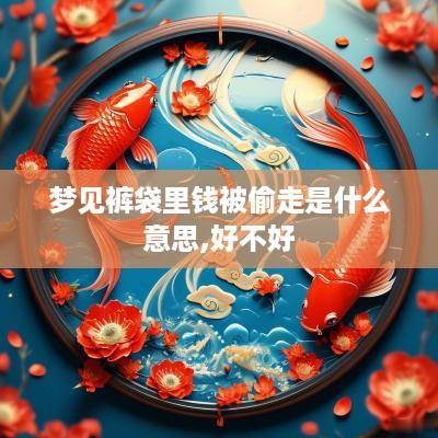 梦见裤袋里钱被偷走是什么意思,好不好