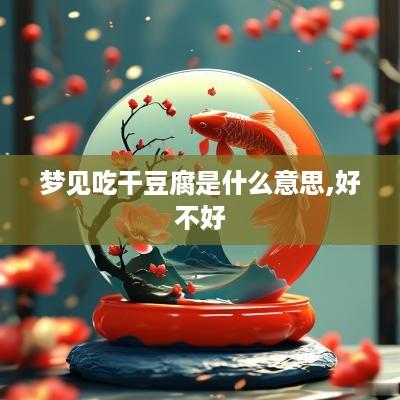 梦见吃干豆腐是什么意思,好不好