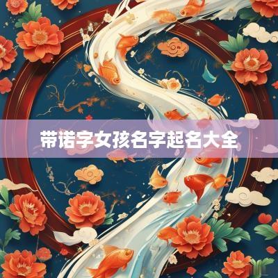 带诺字女孩名字起名大全