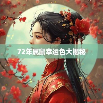 72年属鼠幸运色大揭秘