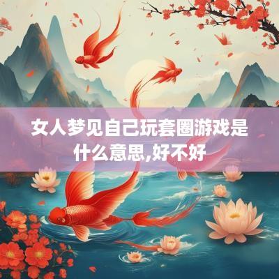 女人梦见自己玩套圈游戏是什么意思,好不好