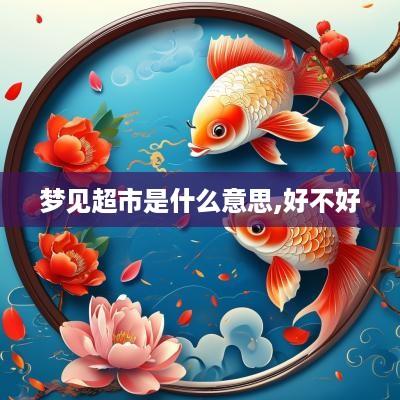 梦见超市是什么意思,好不好