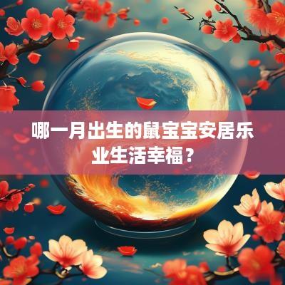 哪一月出生的鼠宝宝安居乐业生活幸福？