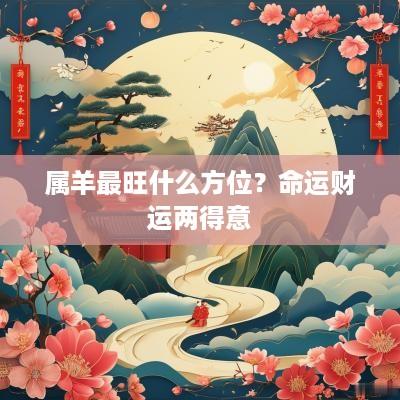 属羊最旺什么方位？命运财运两得意