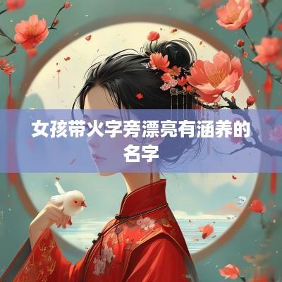 女孩带火字旁漂亮有涵养的名字