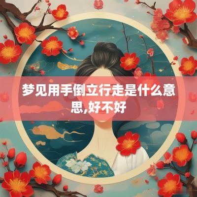 梦见用手倒立行走是什么意思,好不好