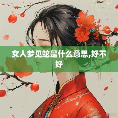 女人梦见蛇是什么意思,好不好