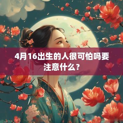 4月16出生的人很可怕吗要注意什么? 4月16出生的人很可怕吗要注意什么?