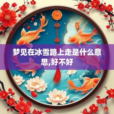 梦见在冰雪路上走是什么意思,好不好