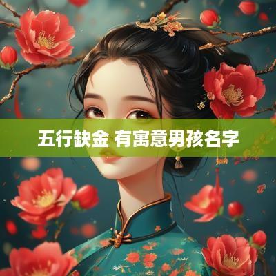 五行缺金 有寓意男孩名字