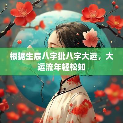 根据生辰八字批八字大运，大运流年轻松知