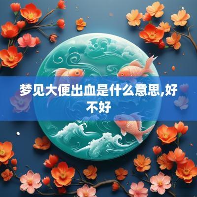 梦见大便出血是什么意思,好不好