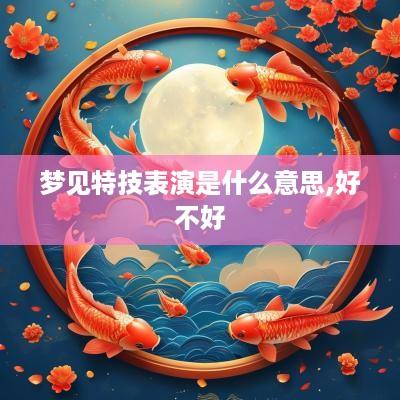 梦见特技表演是什么意思,好不好