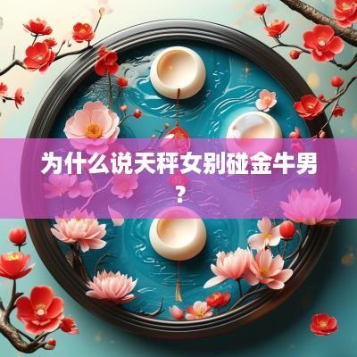 为什么说天秤女别碰金牛男？