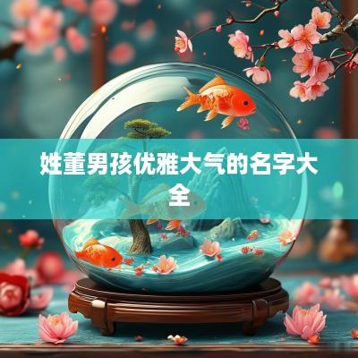 姓董男孩优雅大气的名字大全