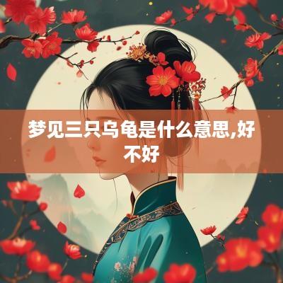 梦见三只乌龟是什么意思,好不好