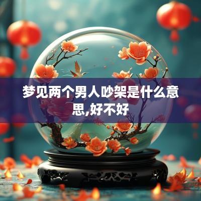 梦见两个男人吵架是什么意思,好不好