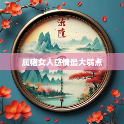 属猪女人感情最大弱点