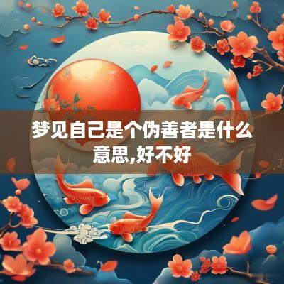 梦见自己是个伪善者是什么意思,好不好