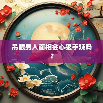 吊眼男人面相会心狠手辣吗？