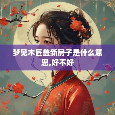 梦见木匠盖新房子是什么意思,好不好