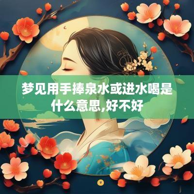 梦见用手捧泉水或进水喝是什么意思,好不好