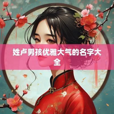 姓卢男孩优雅大气的名字大全