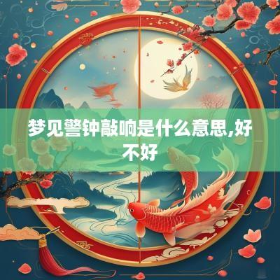 梦见警钟敲响是什么意思,好不好