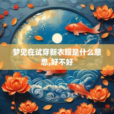 梦见在试穿新衣服是什么意思,好不好