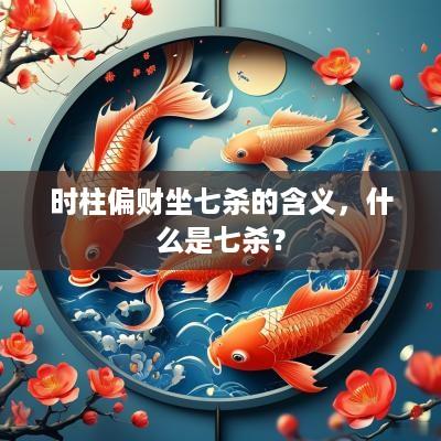 时柱偏财坐七杀的含义，什么是七杀？