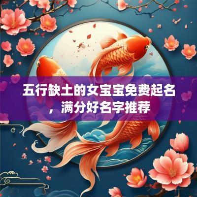 五行缺土的女宝宝免费起名，满分好名字推荐