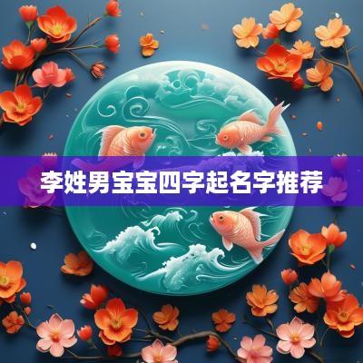 李姓男宝宝四字起名字推荐