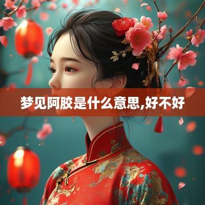梦见阿胶是什么意思,好不好