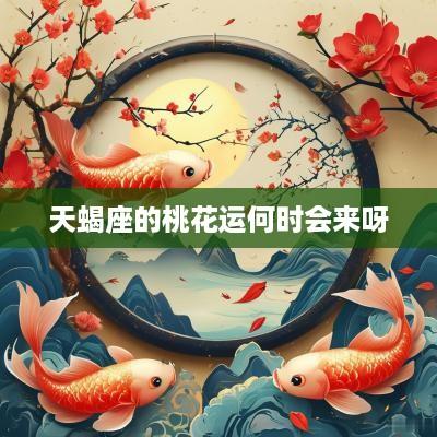 天蝎座的桃花运何时会来呀