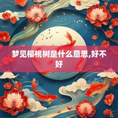 梦见樱桃树是什么意思,好不好