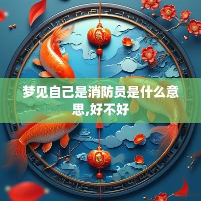 梦见自己是消防员是什么意思,好不好