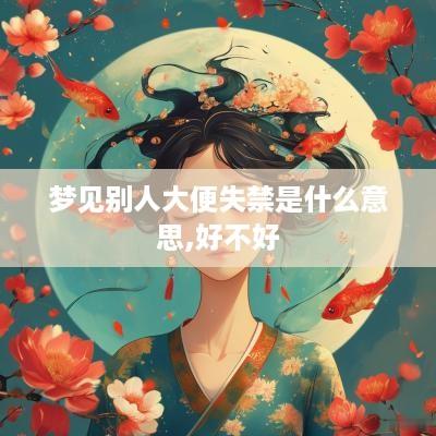 梦见别人大便失禁是什么意思,好不好