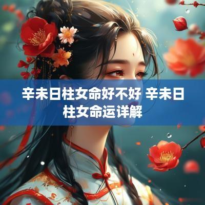 辛未日柱女命好不好 辛未日柱女命运详解
